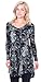 Popana Womens Long Sleeve Tunic Tops to Wear With Leggings Loose Fit Plus Size Dressy Casual Paisly Print Medium ST24