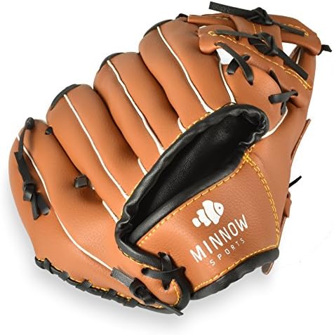 Minnow Sports Nixie Sport Baseball Glove for Kids, 9.5 Inches