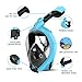 HENGBIRD Snorkel Mask, 2019 Upgraded Foldable Full Face Snorkeling Mask 180° Panoramic View Easy Breathing, Anti -Foggy Anti-Leak for Adult and Kids