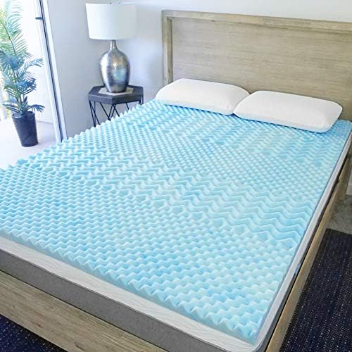Sure2Sleep 5Zone Gel Swirl Memory Foam Mattress Topper Made in USA 3