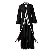 CosFantasy Men's Anime Cosplay Costume Black Kimono Robe Cloak Uniform Outfits for Halloween
