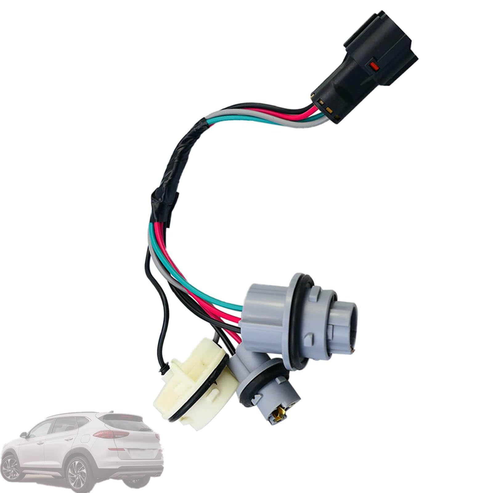 Photo 1 of 92480-D3010 Tail Light Socket and Wire Harness Assembly Fit for Tucson 2016 2017 2018,Tail Lamp Socket 4 Hole Replaces 92480D3010 92480-D3010