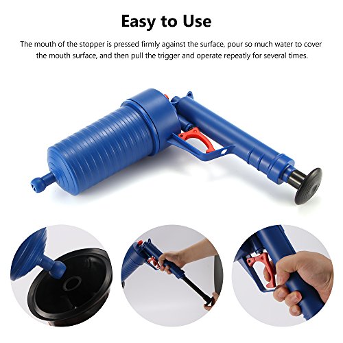Toilet Plunger, Air Drain Blaster, High Pressure Plunger Opener Cleaner Pump, Kitchen Clogged Pipe Bathtub