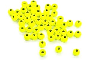 RIVERRUNS FLY TYING & FLIES Aventik 50pc Tungsten Beads Round Ball Beads Fly Tying Materials 7 Colors / 5 Sizes Fly Tying Beads, Nymph Streamer Think Fast Think Deep