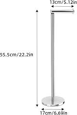 niffgaff Stainless Steel Freestanding Toilet Roll Holder, Anti Rust Design view 6