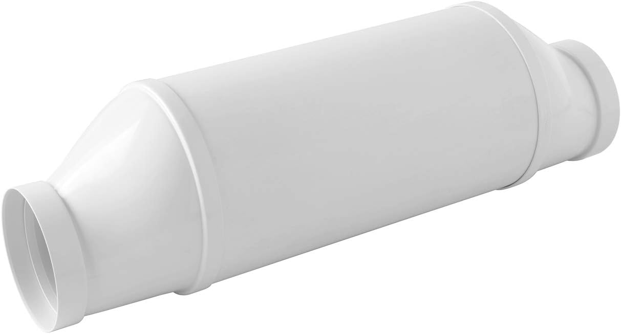 La Ventilazione STK100B-Y Ventilation Grille, White, ø 100 mm