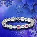 Mondaynoon Austrian Luxury Crystal Tennis Bracelet for Women, 7.67