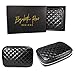 Travel Jewelry Organizer - Quilted Vegan Leather Jewelry Case - Jewelry Portfolio - Elegant Lightweight Jewelry Storage Pouch - Jewelry Travel Case - Travel Jewelry Box - Gift Box Included