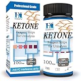 HK Ketone Test Strips - 100 Urine Strips - Check Ketosis Levels - Track Your Low Carb/high Fat Butter Coffee Diets