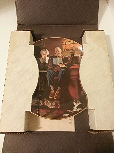 Edwin M Knowles China Company ** Rockwell's Light Campaign Series-"Evening's Ease" #4 ** 84-R70-6.4