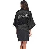 Super Shopping-zone Bride and Bridesmaid Robes with Rhinestones for Women Maid of Honor Robes for Bridal Party Robes