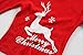 Girls Christmas Pajamas Cotton Toddler Red Reindeer Pjs Sleepwear For Kids
