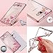 HOUSHINE J5 2015 Secret Garden Case, Glitter Electroplate Bumper Bling Butterfly Garden Soft TPU Silicone Flip Back Cover Case for Samsung Galaxy J5 2015, Rose Gold - Pink