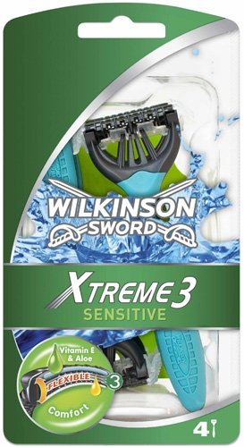 Wilkinson Sword 70057070 Mens Xtreme 3 Sensitive Comfort Disposable Razor 4s