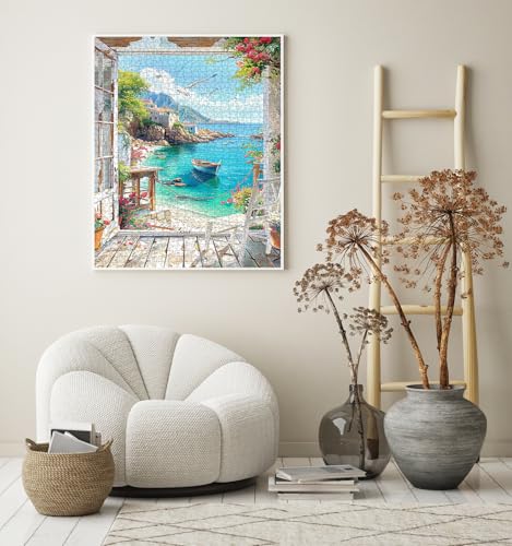 1000 Piece Adult Landscape Jigsaw Puzzle, Impossible Classic Jigsaw Puzzles, Skill Game for the Whole Family, Colorful Puzzle Laying Game Home Decoration 70 x 50 cm