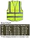 MISSLO 5 Pockets High Visibility Zipper Front Breathable Safety Vest with Reflective Strips, Neon Yellow (Small)