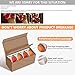 LIFVER Ramekins with Lids, 7 oz Oven Safe, Round Ceramic Ramekins, Set of 4 (2 Red, 2 Orange)
