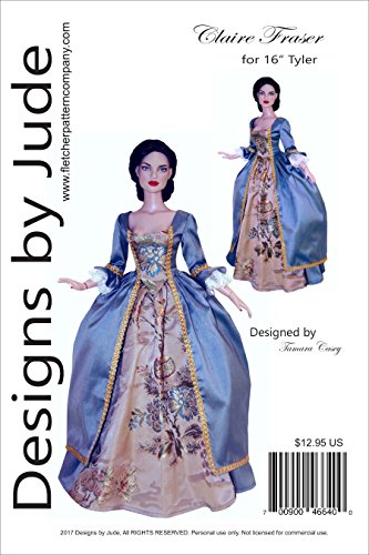 Outlander Claire Fraser Dress Pattern for 16" Tyler Dolls Tonner