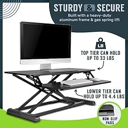 TechOrbits Standing Desk Converter - Adjustable Sit