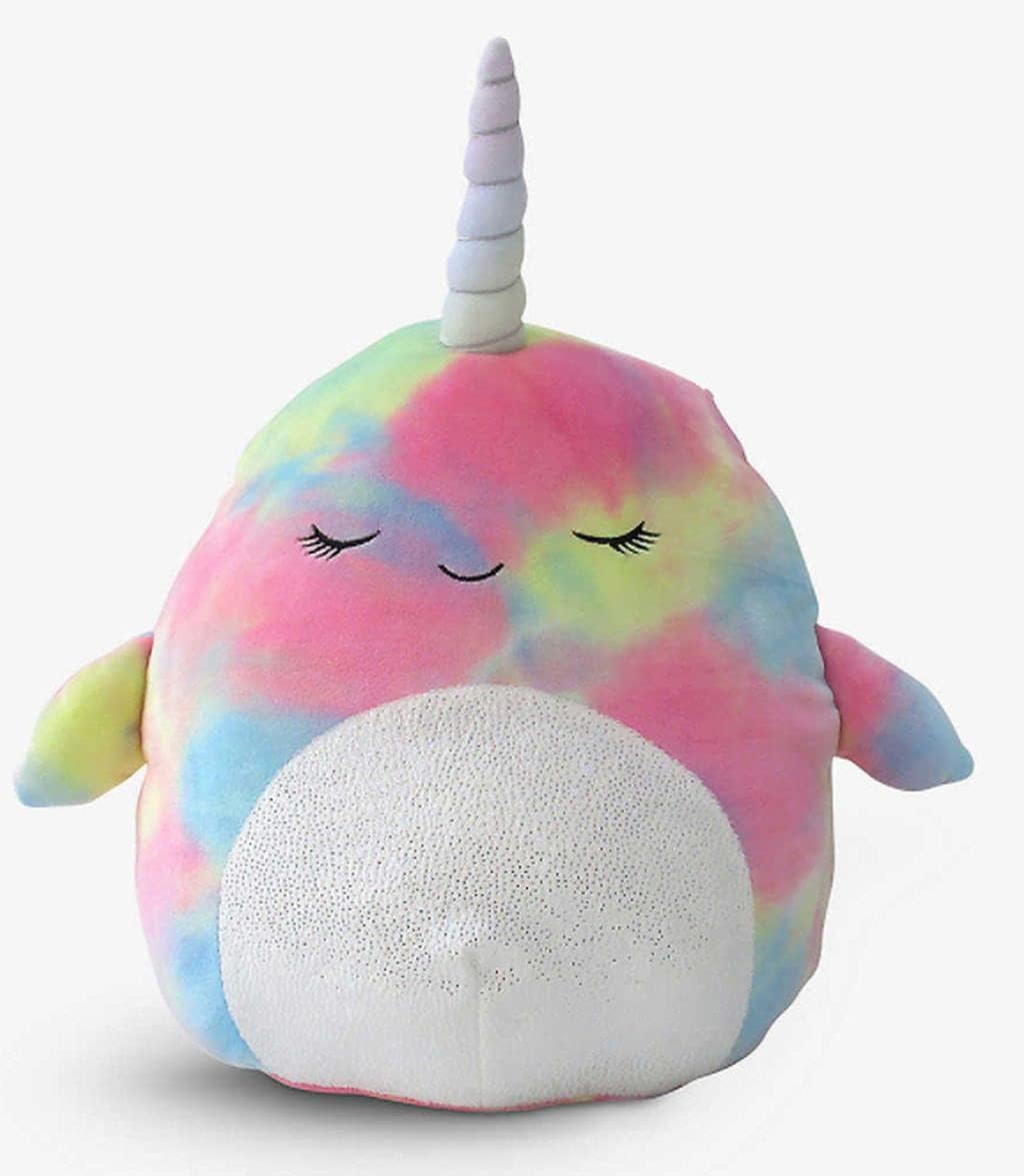 SQUISHMALLOWS 12" Navina The TieDyed Narwhal Plush Stuffed Toy Buy