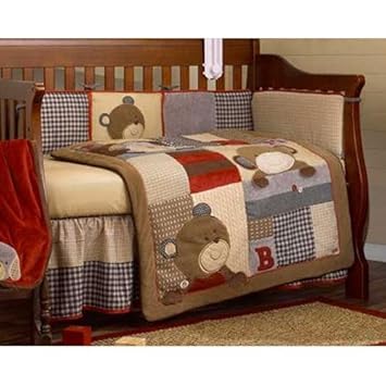 teddy bear crib bedding set