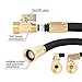 TOONOON 50ft Garden Hose, All New Expandable Water Hose Set with Double Latex Core,3/4 Solid Brass Fittings,Extra Strength Fabric,Flexible Expanding Hose with 8 Function Spray Nozzles,Free Carrying