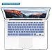 IBENZER MacBook Air 13 Inch Case Old Version 2010-2017, Soft Touch Hard Case Shell Cover with Keyboard Cover for Apple MacBook Air 13 A1369 A1466 NO Touch ID,Serenity Blue,MMA1301SRL+1