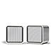 iLuv Compact USB-powered stereo speakers for Mac and PC laptop-Silver