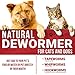 DEW0RMER for Dogs & Cats (2 OZ) - Treat & Prevent - Broad Spectrum WHIPW0RM, H00KW0RM, R0UNDW0RM & TAPEW0RM DEW0RMER - Made in USA - Natural Powerful Blend - Senior Pets, Kitten & Puppy DEW0RMER