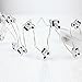 MUMENG 1 Set of 2M 20 LEDs Music Symbols String Lights Silver Wire Fairy Lights Christmas Decoration Indoor Use (Warm White)