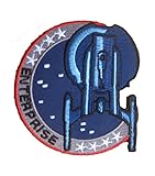 STAR TREK Enterprise Uniform sew iron on Patch Badge Embroidery 8x8.5 cm 3x3.25