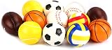 VEYLIN 12pc Soft Foam Sponge Sports Balls Mini Football Basketball Tennis view 1