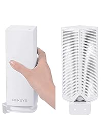 Para Linksys soporte de pared por koroao, soporte de pared soporte de techo para Linksys velop Tri correa toda hogar wifi sistema de malla, Blanco