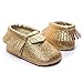 Voberry® Baby Girls Soft Soled Tassel bling bling Sequins Crib Shoes PU Moccasins Sneakers ( 0~4 Month, Gold)