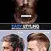 Beard Straightener for Men, KXLY Anti-Scald Beard Straightening Comb Hair Straightening Brush - Portable Beard/Hair Straightener Ceramic Electric Hot Comb with LED Display for Quick Styling