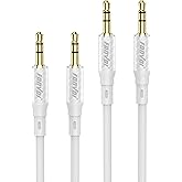 FONVOi 3.5mm AUX Cable 4FT/1.2M (2Park), Audio Stereo Aux 3.5mm to 3.5mm Cable Long Aux Cable Aux 3.5mm Male to Male Right An