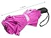 Windproof Travel Umbrellas for Rain - Lightweight, Strong, Compact with & Easy Auto Open/Close Button for Single Hand Use - Double Vented Canopy for Men & Women - Pink