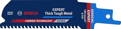 Bosch Expert Thick Tough Metal S 555 CHC Recip Saw Blade 100 mm