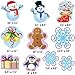 Winter Mix Cutouts Christmas Party Decorations 10Pcs Classroom Decor Accents
