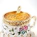 Apropos Vintage style Hand Painted Two Piece Set Tea Cup withFlowers Trinket Box