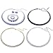 Stuffwholesale Crystal Rhinestone Choker Necklace Double Rows Cup Chain Women Jewelry