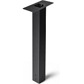 53" Galvanized Steel Mailbox Post, Rustproof 4x4 In-Ground Mount | USPS Compliant, Weatherproof Easy DIY Installation for Standard Mailboxes Black