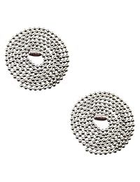 Cadena de Bola de acero inoxidable de 2   30" Inch collares   2.4 mm   Militares Dog Tag Necklaces