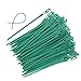 EuTengHao 100 Pieces Adjustable Garden Plant Twist Ties, 6.7 Inch Flexible Plastic Twist Ties Multi-Use for Secure Vine (Green)