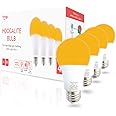 hooga Sleep Light Bulb, Blue Light Blocking Amber Night Light. 1600K Sleep Aid Emits Only 0.06% Blue Light for Healthy Sleep. Baby Nursery Light. 7W LED, 45W Replacement 4-Pack