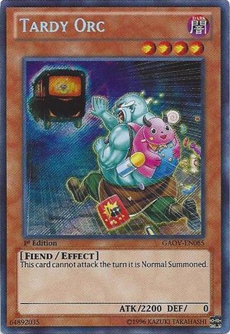 Yu-Gi-Oh! - Tardy Orc (GAOV-EN085) - Galactic Overlord - 1st Edition - Secret Rare