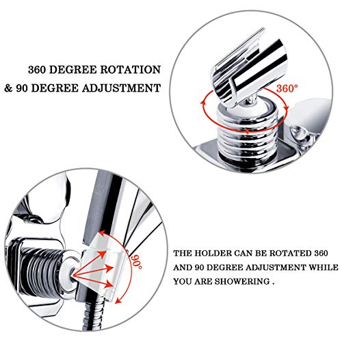 HOMEIDEAS Vacuum Suction Cup Hand held Shower Head Holder Bracket