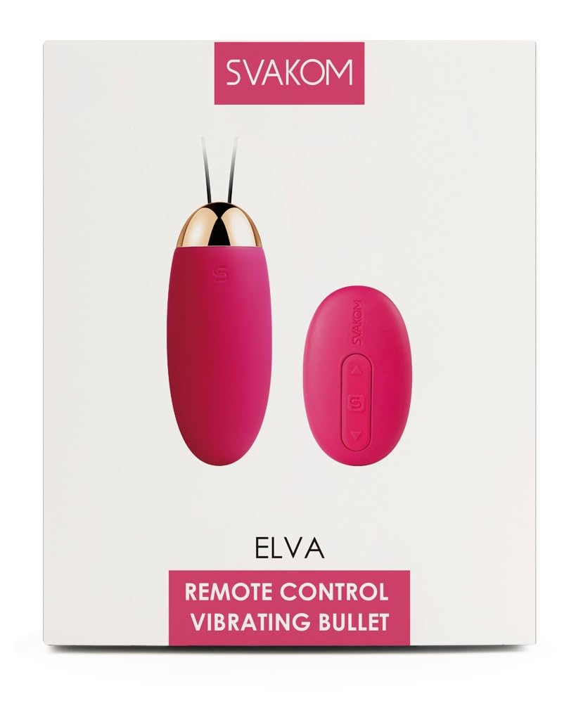 SVAKOM Elva Remote-Controlled Vibrating Egg, Plum Red