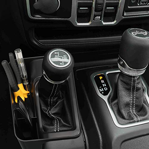 image for isinlive 2 Pack Gear Shift Console Side Storage Box for Driver and Pas