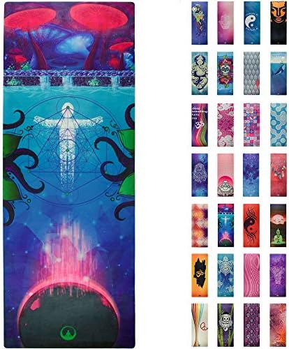 Soul Obsession Printed Yoga Mat, Prana Yoga Mat, Bikram Yoga Mat – Incredibly Comfortable Yoga Mats for Men and Women - Gorgeous Microfiber Printed Designs – Beautiful and Durable Excersize Mat